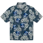Creighton Bluejays Hawaiian Shirt - Hibiscus Flowers | Hula Hawaiian Shirts
