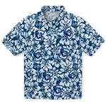 Creighton Bluejays Hawaiian Shirt - Hibiscus Motif | Hula Hawaiian Shirts