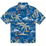 Creighton Bluejays Hawaiian Shirt - Palm Tree Island | Hula Hawaiian Shirts