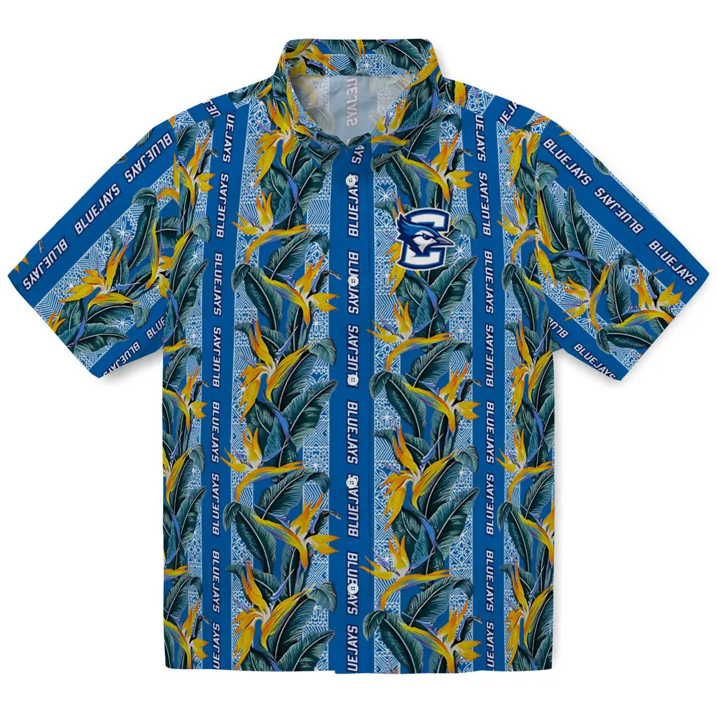 Creighton Bluejays Hawaiian Shirt - Paradise Vines | Hula Hawaiian Shirts