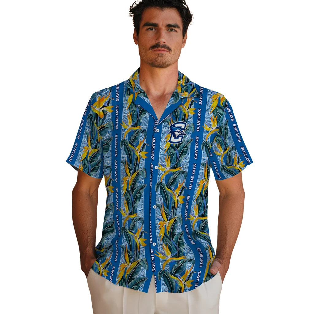 Creighton Bluejays Hawaiian Shirt - Paradise Vines | Hula Hawaiian Shirts