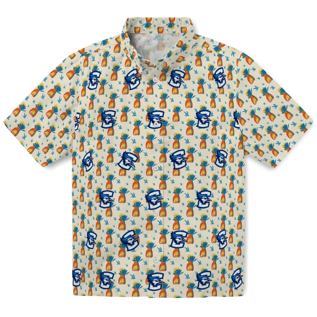 Creighton Bluejays Hawaiian Shirt - Pineapple Delight | Hula Hawaiian Shirts