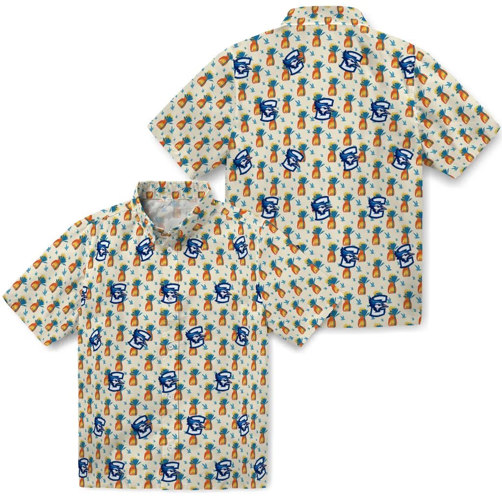 Creighton Bluejays Hawaiian Shirt - Pineapple Delight | Hula Hawaiian Shirts