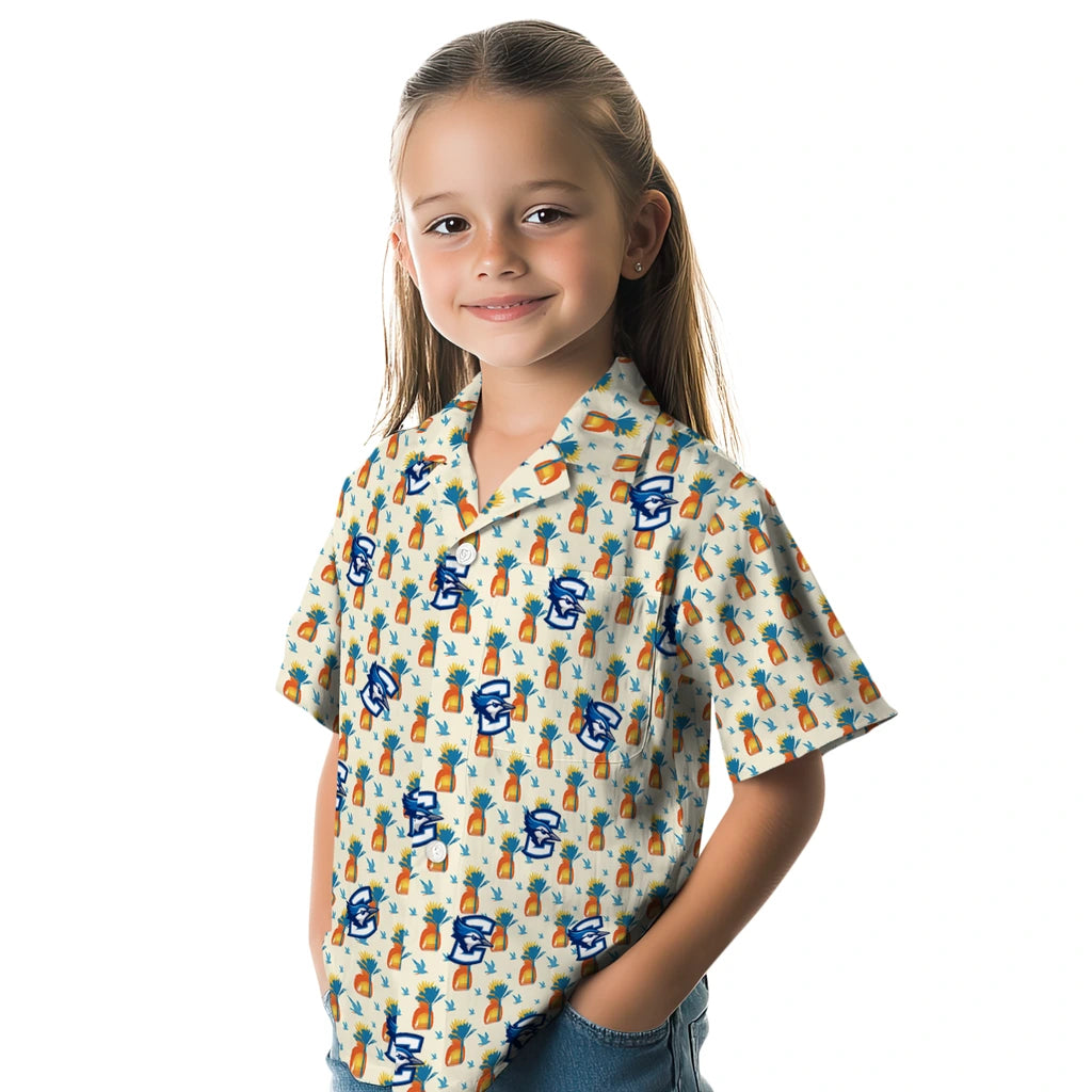 Creighton Bluejays Hawaiian Shirt - Pineapple Delight | Hula Hawaiian Shirts