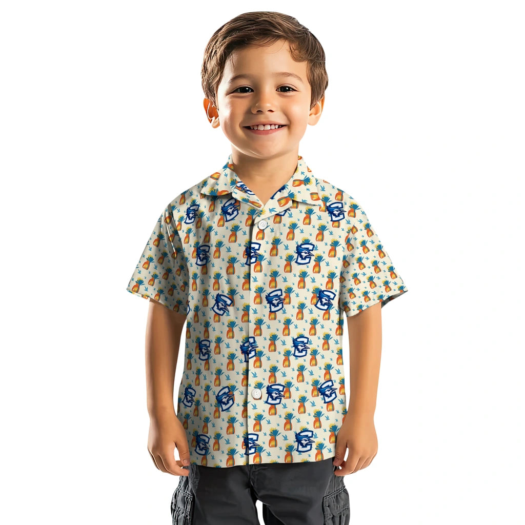 Creighton Bluejays Hawaiian Shirt - Pineapple Delight | Hula Hawaiian Shirts