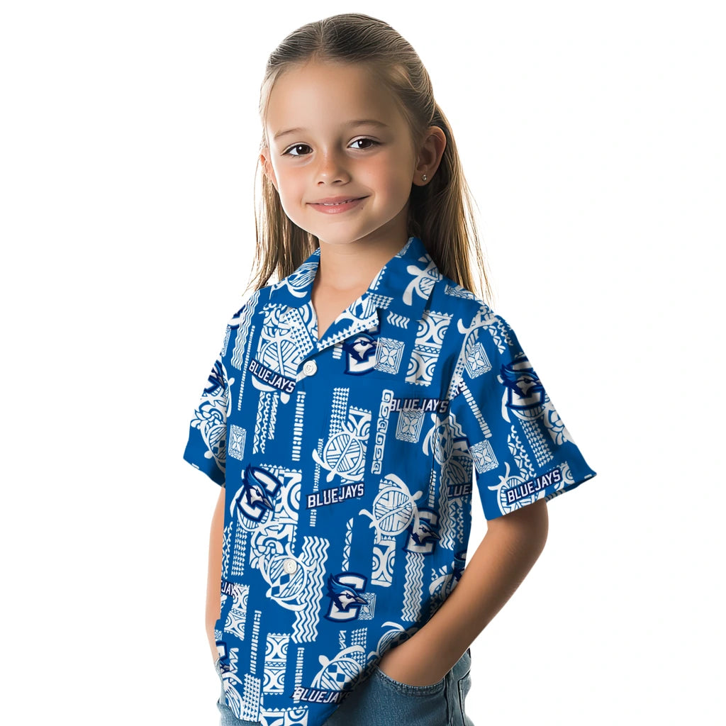 Creighton Bluejays Hawaiian Shirt - Turtle Lines | Hula Hawaiian Shirts
