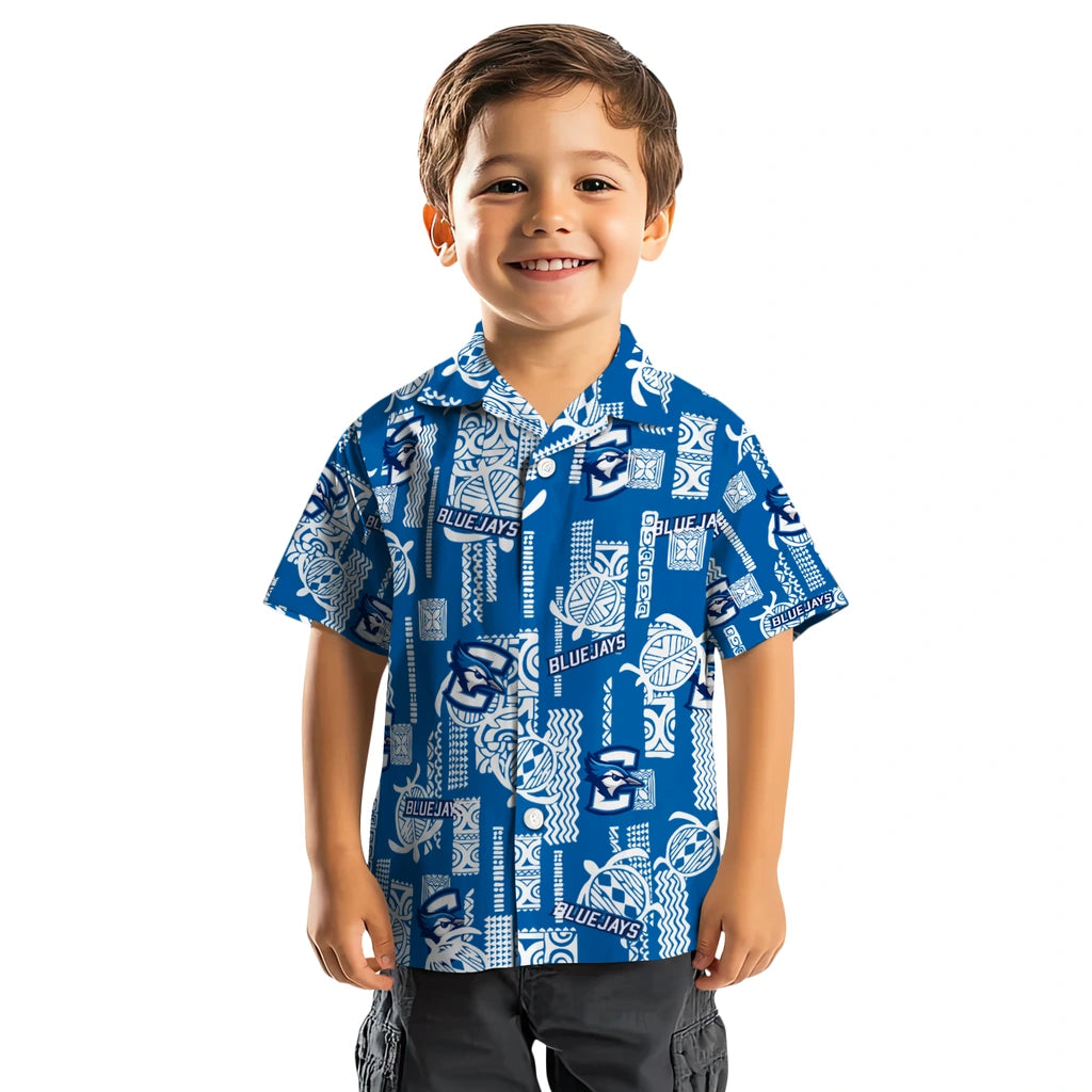 Creighton Bluejays Hawaiian Shirt - Turtle Lines | Hula Hawaiian Shirts