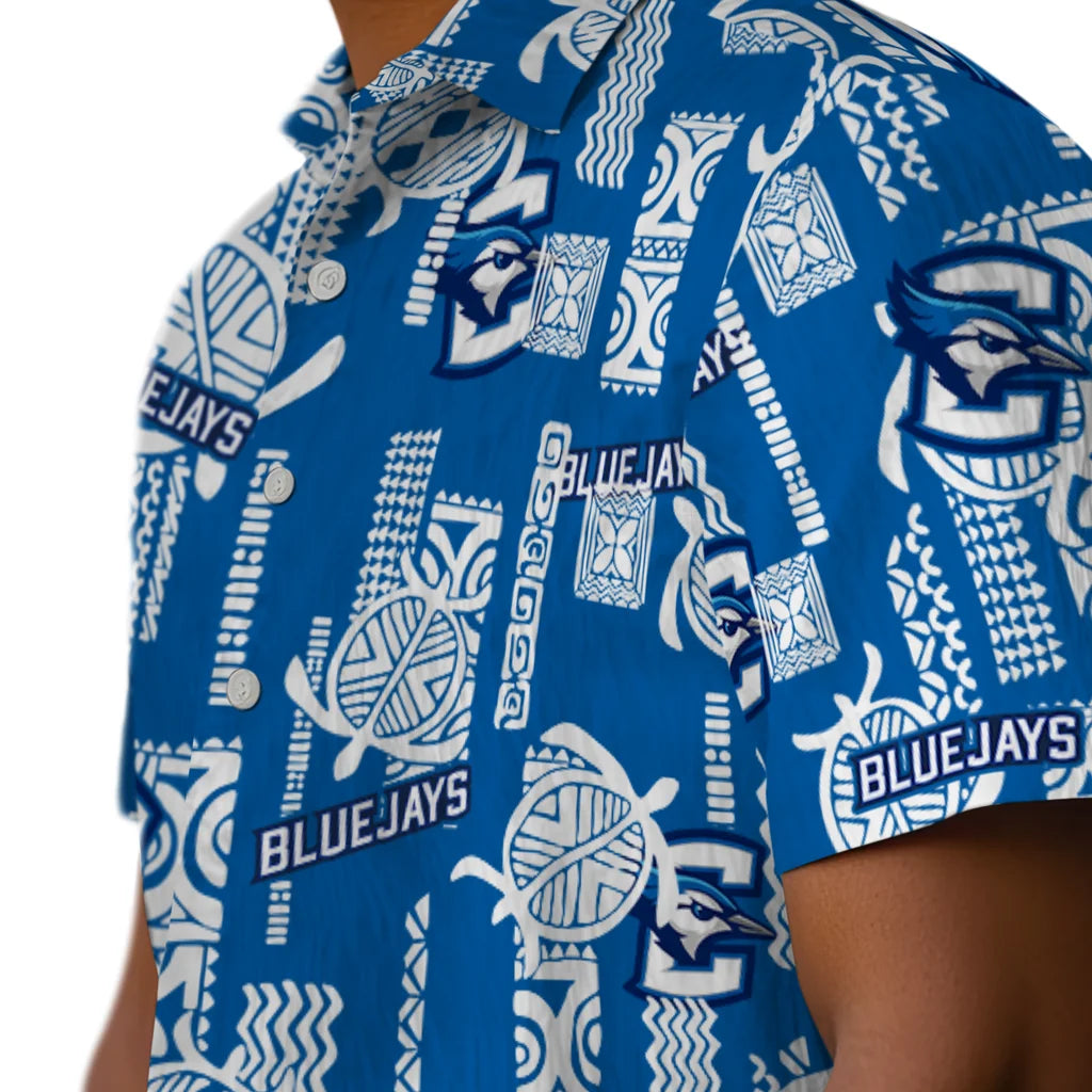 Creighton Bluejays Hawaiian Shirt - Turtle Lines | Hula Hawaiian Shirts