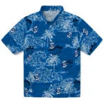 Creighton Bluejays Hawaiian Shirt - Wave Palm | Hula Hawaiian Shirts