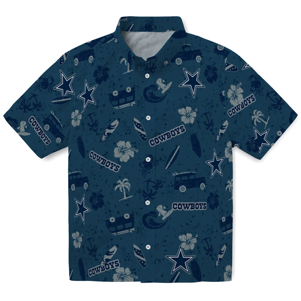 Dallas Cowboys Hawaiian Shirt - Beach Vibe | Hula Hawaiian Shirts