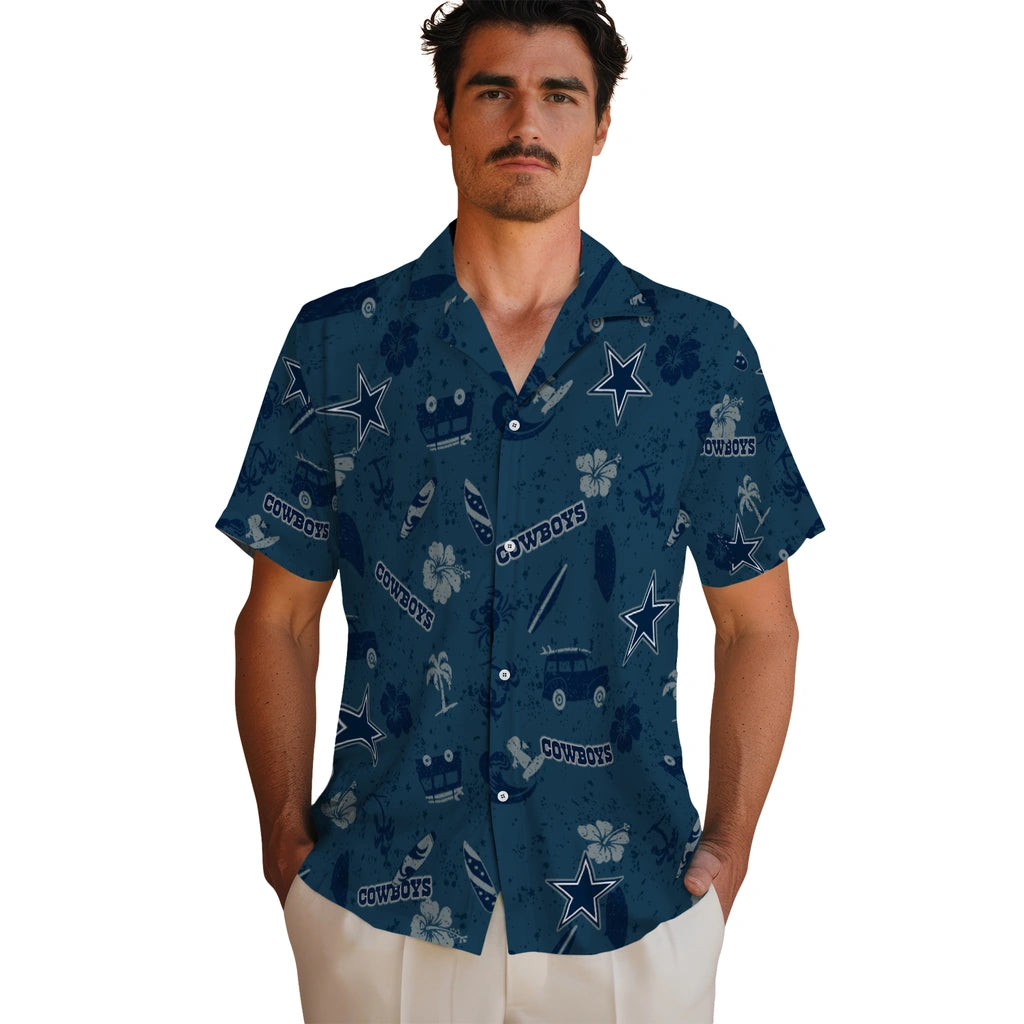 Dallas Cowboys Hawaiian Shirt - Beach Vibe | Hula Hawaiian Shirts