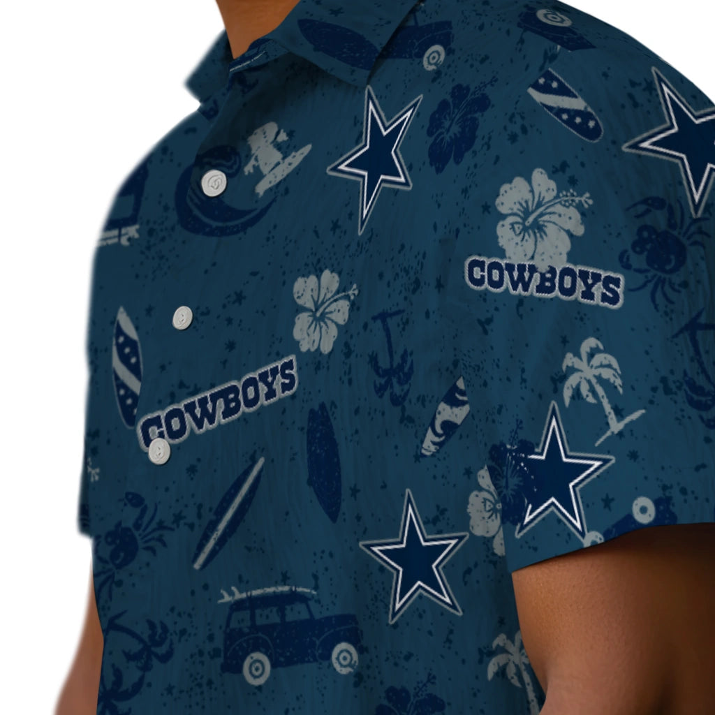 Dallas Cowboys Hawaiian Shirt - Beach Vibe | Hula Hawaiian Shirts