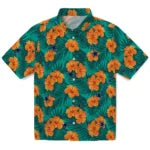 Dallas Cowboys Hawaiian Shirt - Hibiscus and Palm Leaves | Hula Hawaiian Shirts