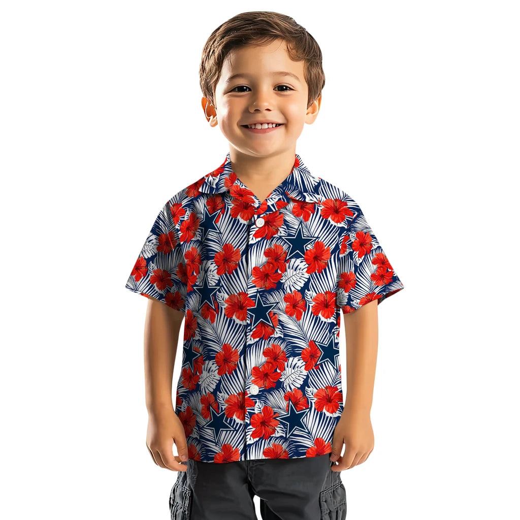 Dallas Cowboys Hawaiian Shirt - Hibiscus Fiesta | Hula Hawaiian Shirts