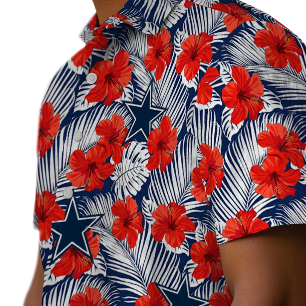 Dallas Cowboys Hawaiian Shirt - Hibiscus Fiesta | Hula Hawaiian Shirts