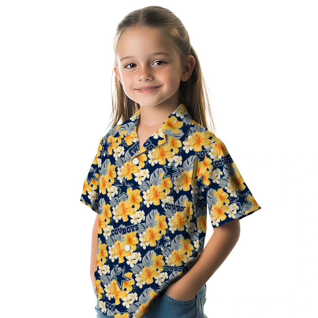 Dallas Cowboys Hawaiian Shirt - Hibiscus Tropics | Hula Hawaiian Shirts