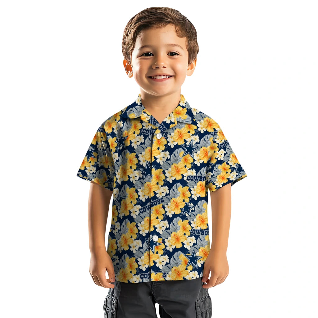 Dallas Cowboys Hawaiian Shirt - Hibiscus Tropics | Hula Hawaiian Shirts