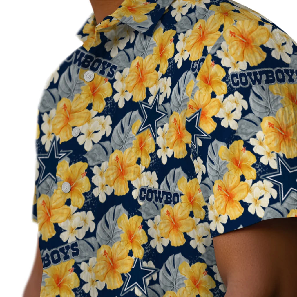 Dallas Cowboys Hawaiian Shirt - Hibiscus Tropics | Hula Hawaiian Shirts