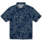 Dallas Cowboys Hawaiian Shirt - Leaf Outline | Hula Hawaiian Shirts