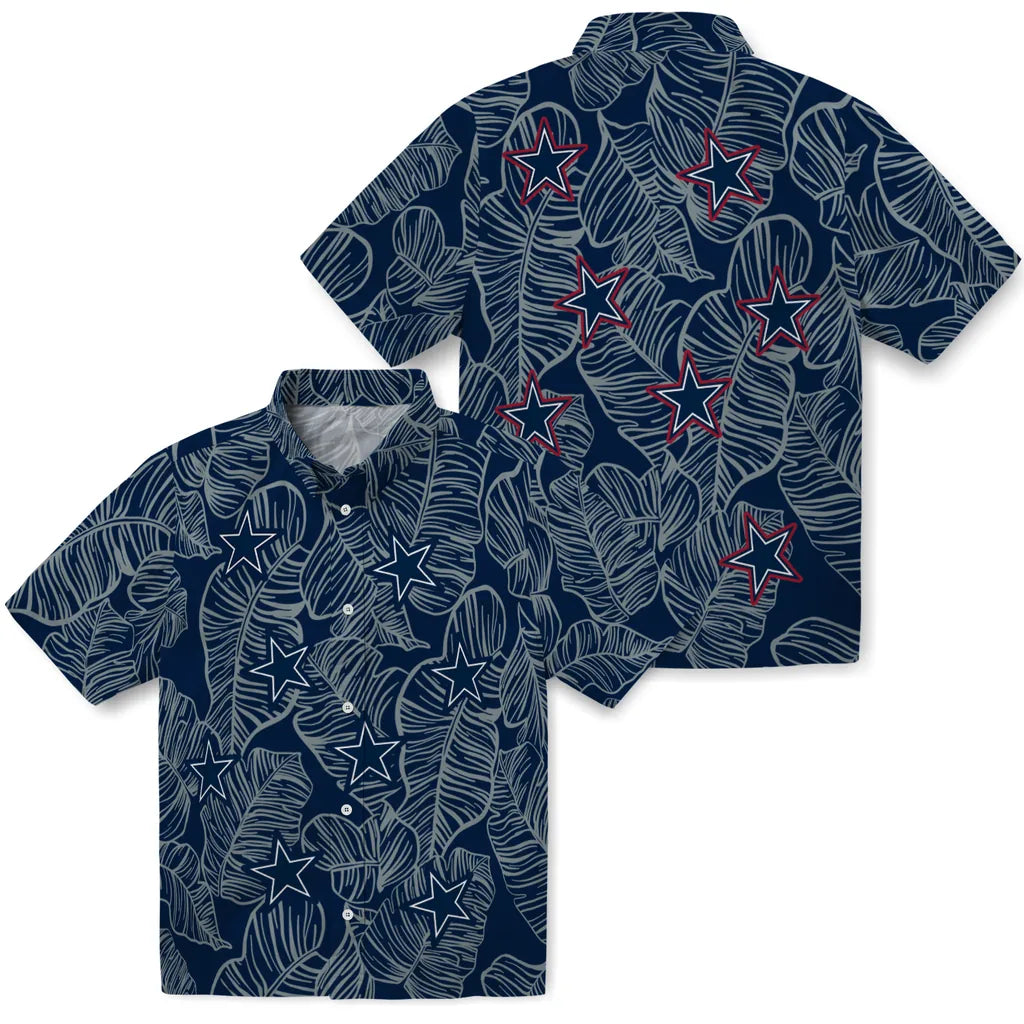 Dallas Cowboys Hawaiian Shirt - Leaf Outline | Hula Hawaiian Shirts