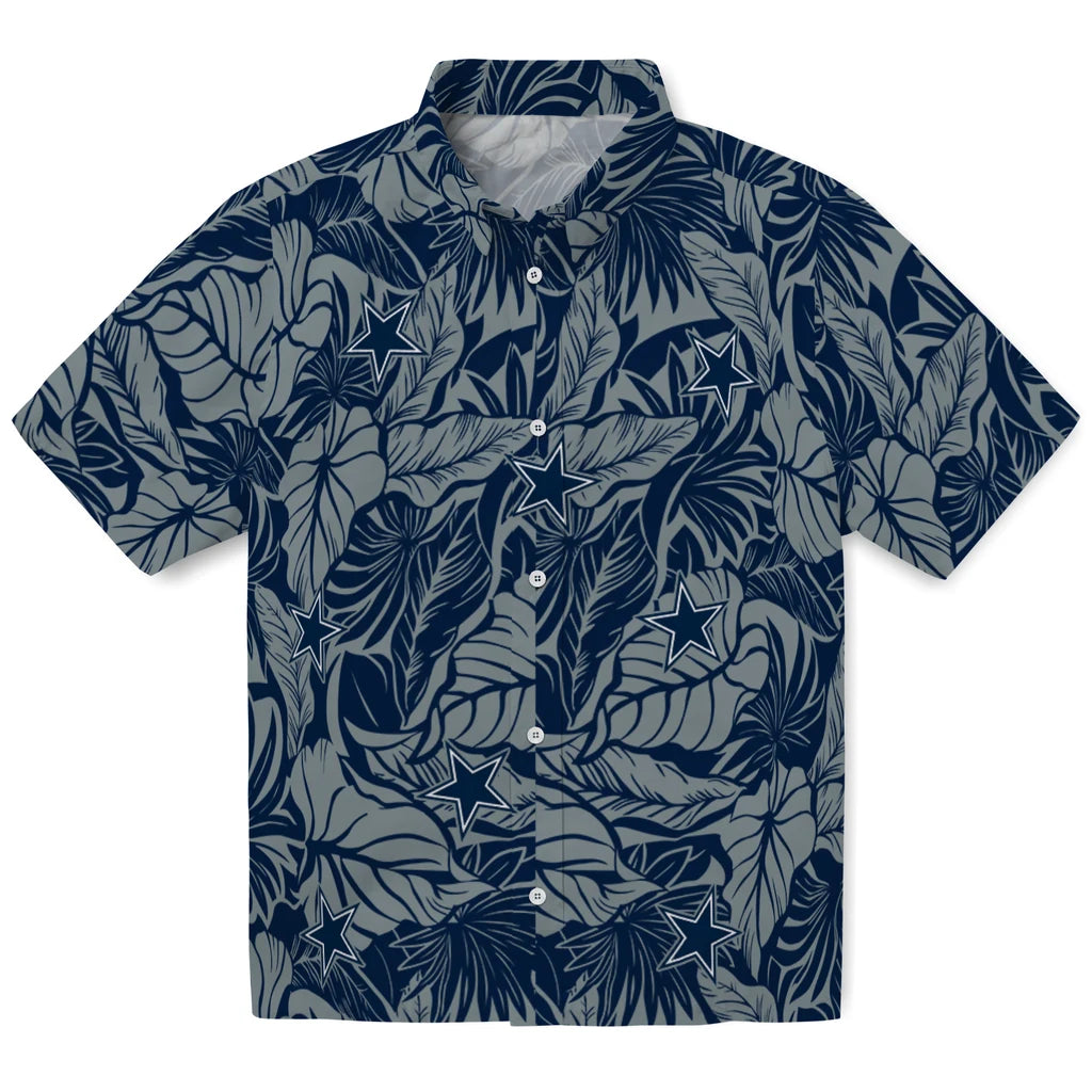 Dallas Cowboys Hawaiian Shirt - Monstera Layer | Hula Hawaiian Shirts