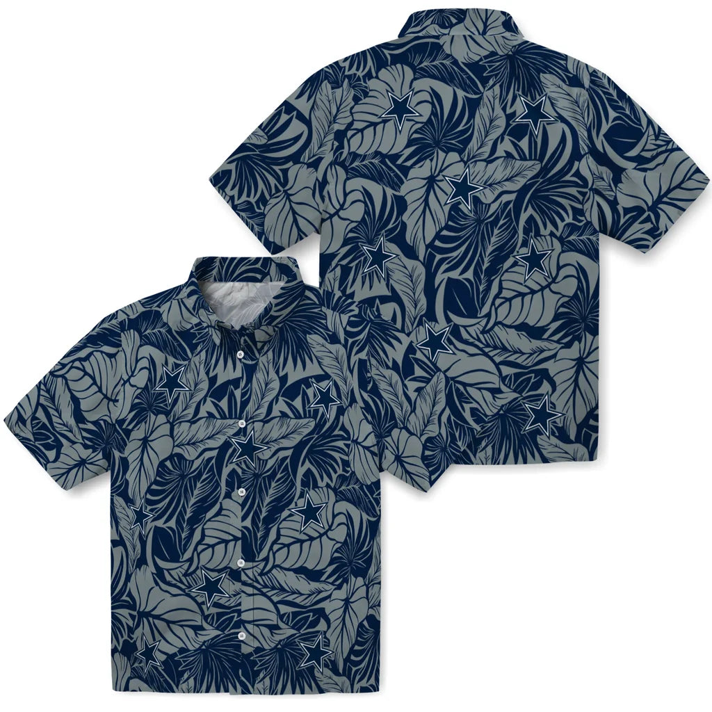 Dallas Cowboys Hawaiian Shirt - Monstera Layer | Hula Hawaiian Shirts