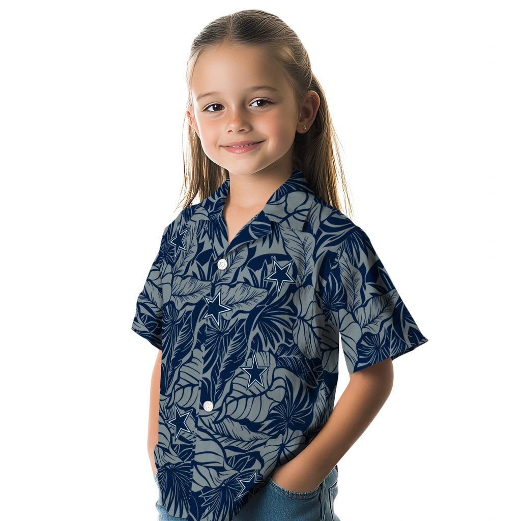 Dallas Cowboys Hawaiian Shirt - Monstera Layer | Hula Hawaiian Shirts
