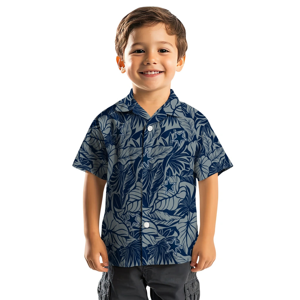Dallas Cowboys Hawaiian Shirt - Monstera Layer | Hula Hawaiian Shirts