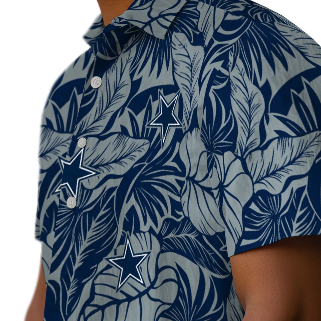Dallas Cowboys Hawaiian Shirt - Monstera Layer | Hula Hawaiian Shirts