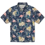 Dallas Mavericks Hawaiian Shirt - Flamingo Hibiscus | Hula Hawaiian Shirts