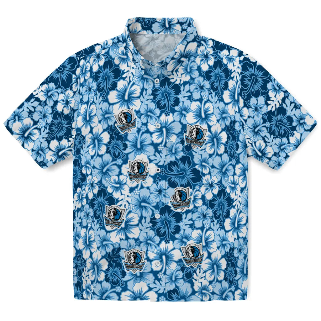 Dallas Mavericks Hawaiian Shirt - Hibiscus Blooms | Hula Hawaiian Shirts