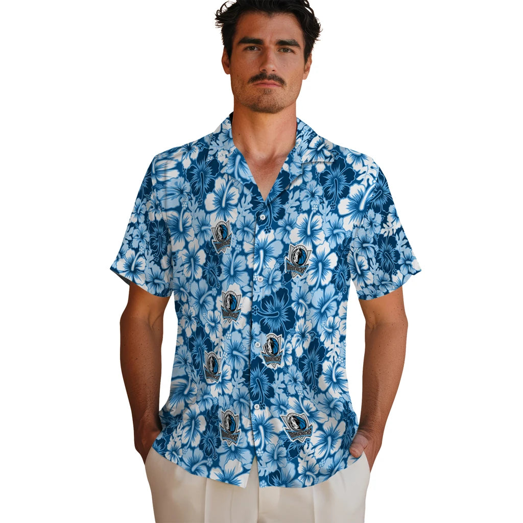 Dallas Mavericks Hawaiian Shirt - Hibiscus Blooms | Hula Hawaiian Shirts