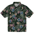 Dallas Mavericks Hawaiian Shirt - Hibiscus Leaves Pattern | Hula Hawaiian Shirts