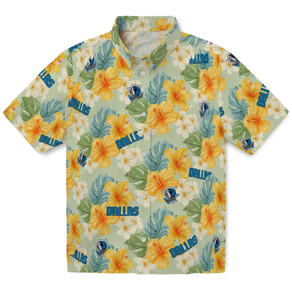 Dallas Mavericks Hawaiian Shirt - Hibiscus Mood | Hula Hawaiian Shirts
