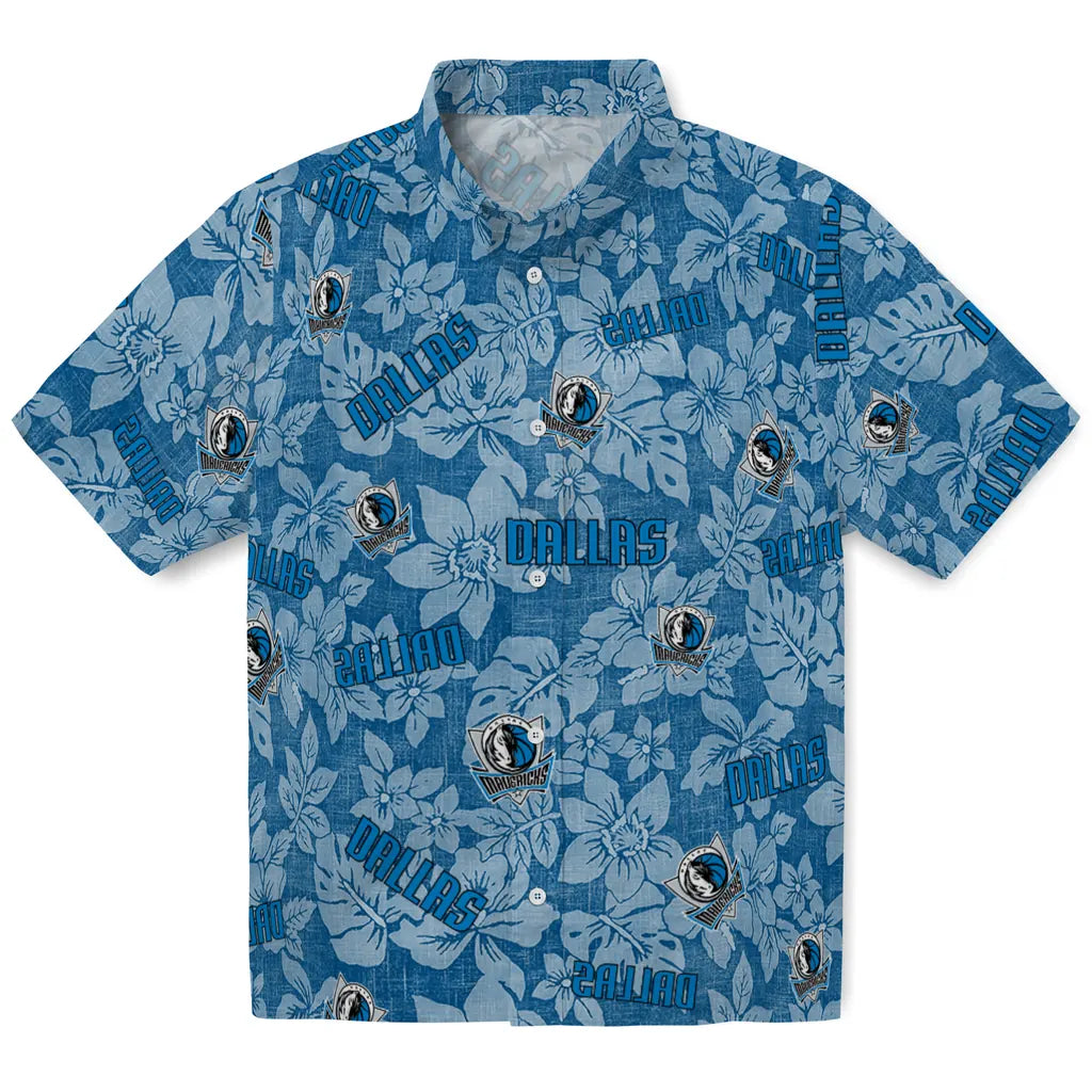 Dallas Mavericks Hawaiian Shirt - Hibiscus Oasis | Hula Hawaiian Shirts