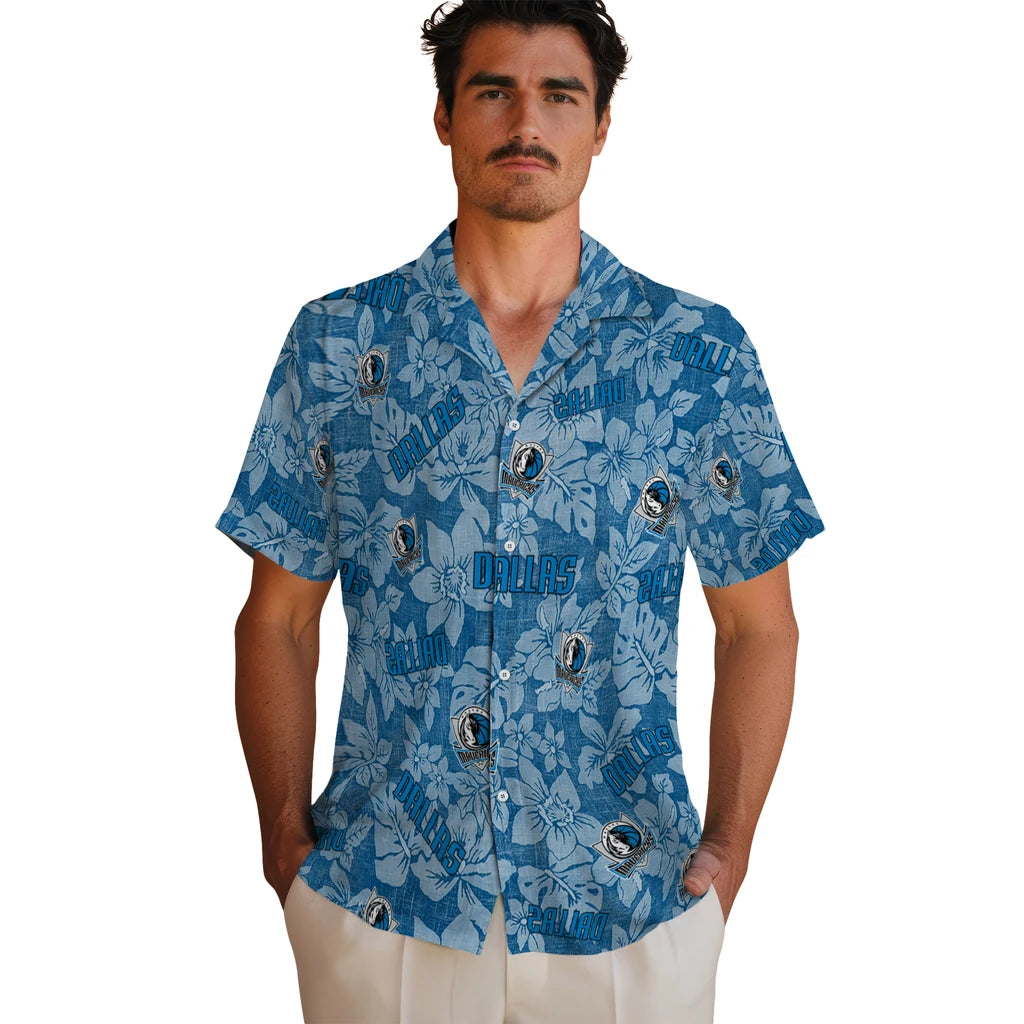 Dallas Mavericks Hawaiian Shirt - Hibiscus Oasis | Hula Hawaiian Shirts