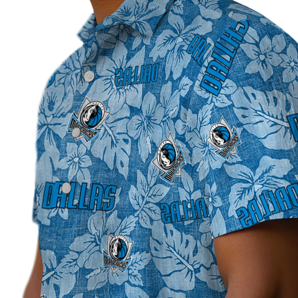 Dallas Mavericks Hawaiian Shirt - Hibiscus Oasis | Hula Hawaiian Shirts
