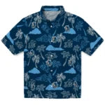 Dallas Mavericks Hawaiian Shirt - Palm And Clouds | Hula Hawaiian Shirts