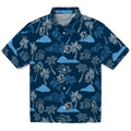 Dallas Mavericks Hawaiian Shirt - Palm And Clouds | Hula Hawaiian Shirts
