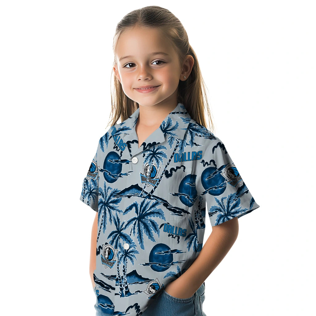 Dallas Mavericks Hawaiian Shirt - Palm Sunset | Hula Hawaiian Shirts
