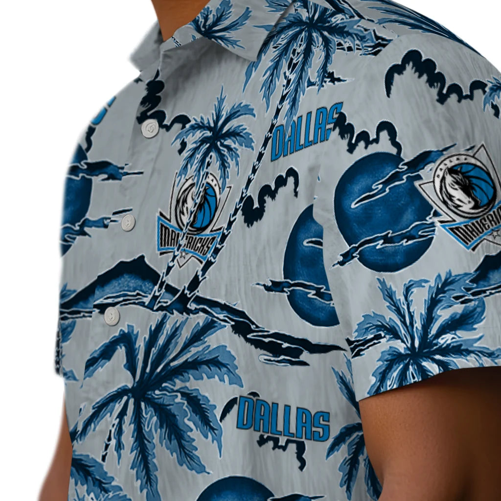 Dallas Mavericks Hawaiian Shirt - Palm Sunset | Hula Hawaiian Shirts