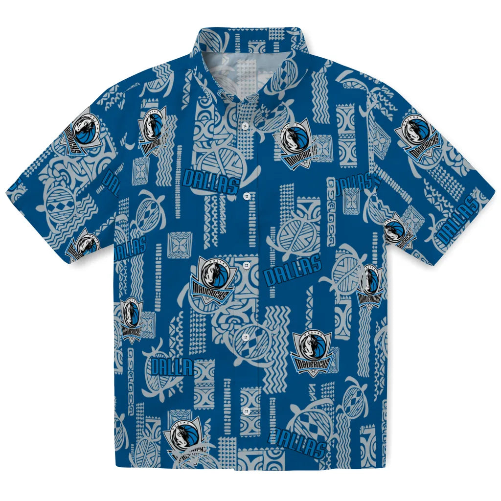 Dallas Mavericks Hawaiian Shirt - Turtle Lines | Hula Hawaiian Shirts