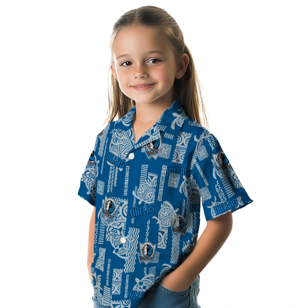 Dallas Mavericks Hawaiian Shirt - Turtle Lines | Hula Hawaiian Shirts