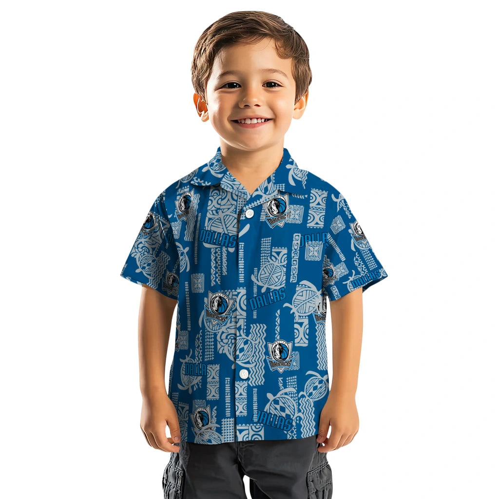 Dallas Mavericks Hawaiian Shirt - Turtle Lines | Hula Hawaiian Shirts