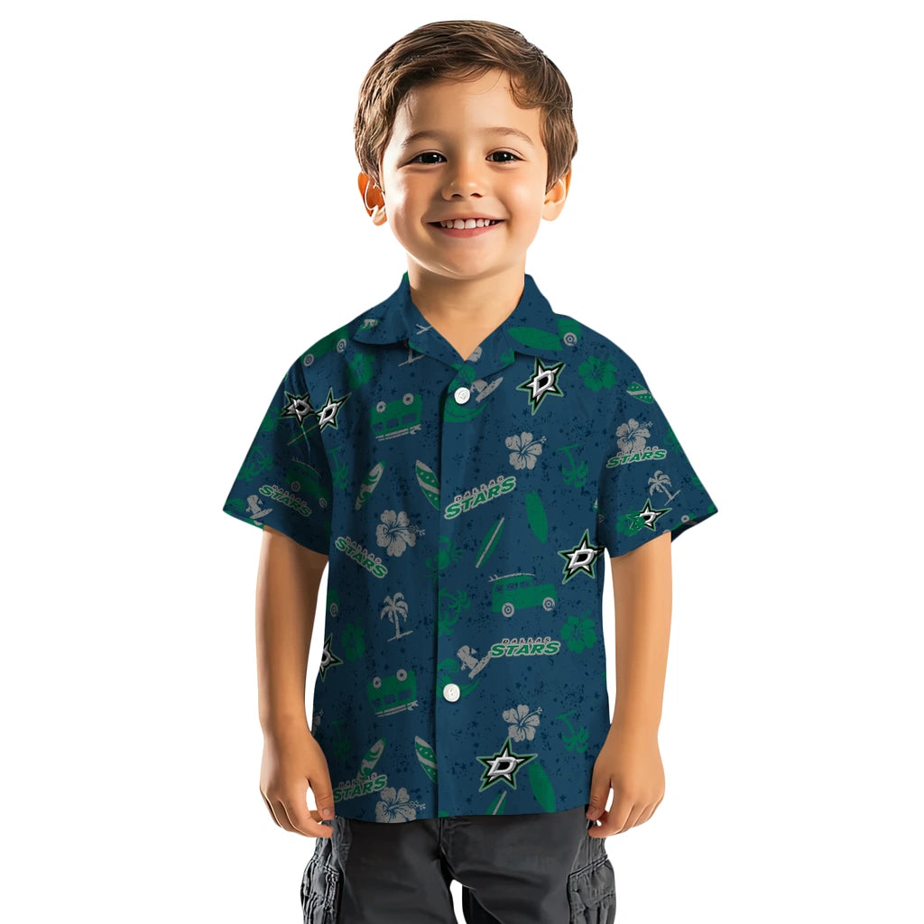 Dallas Stars Hawaiian Shirt - Beach Vibe | Hula Hawaiian Shirts