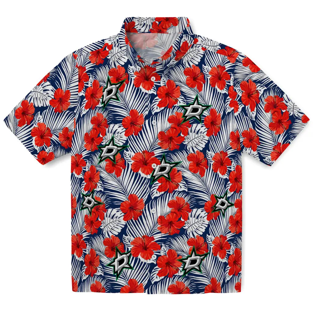 Dallas Stars Hawaiian Shirt - Hibiscus Fiesta | Hula Hawaiian Shirts