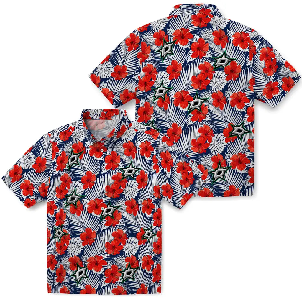 Dallas Stars Hawaiian Shirt - Hibiscus Fiesta | Hula Hawaiian Shirts