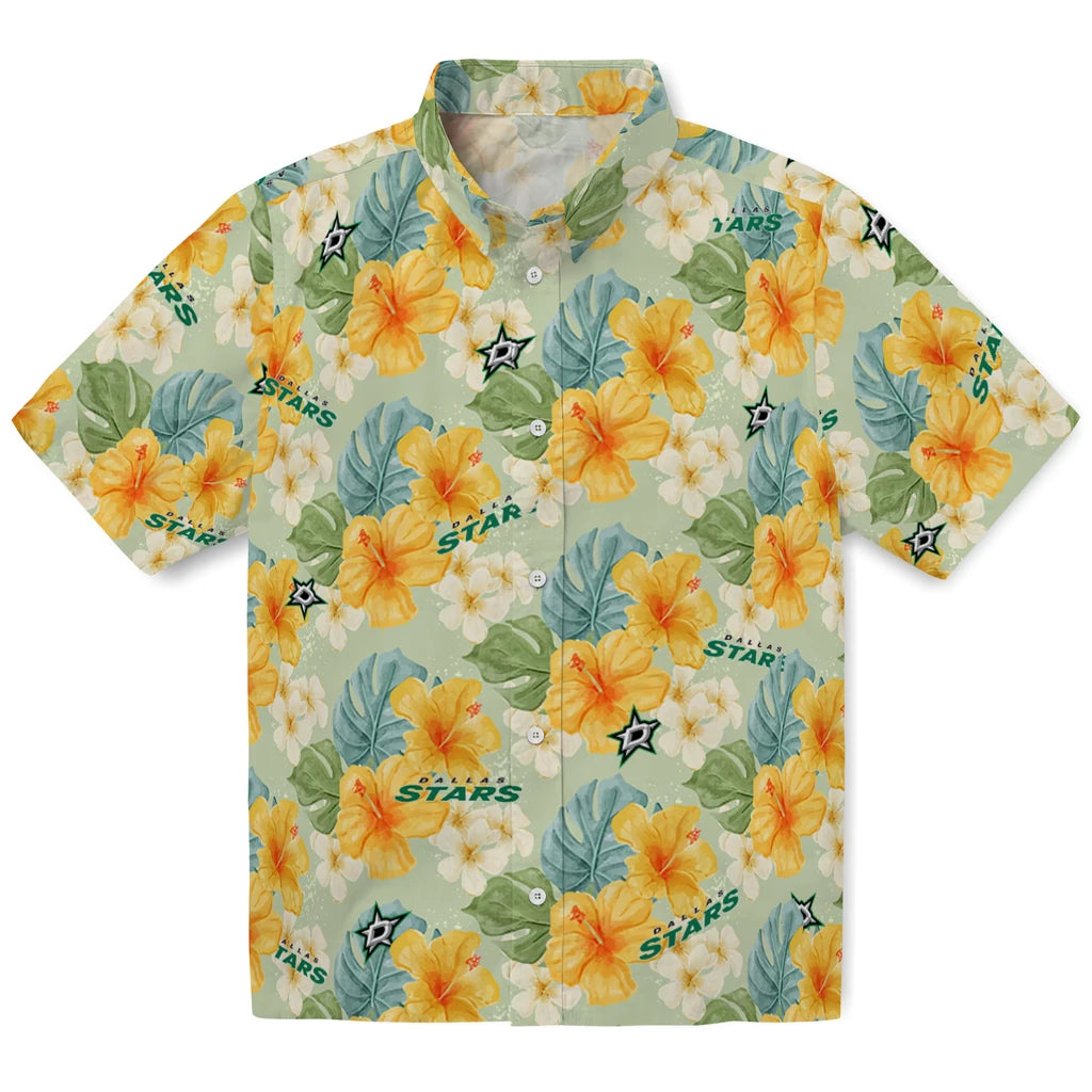 Dallas Stars Hawaiian Shirt - Hibiscus Mood | Hula Hawaiian Shirts