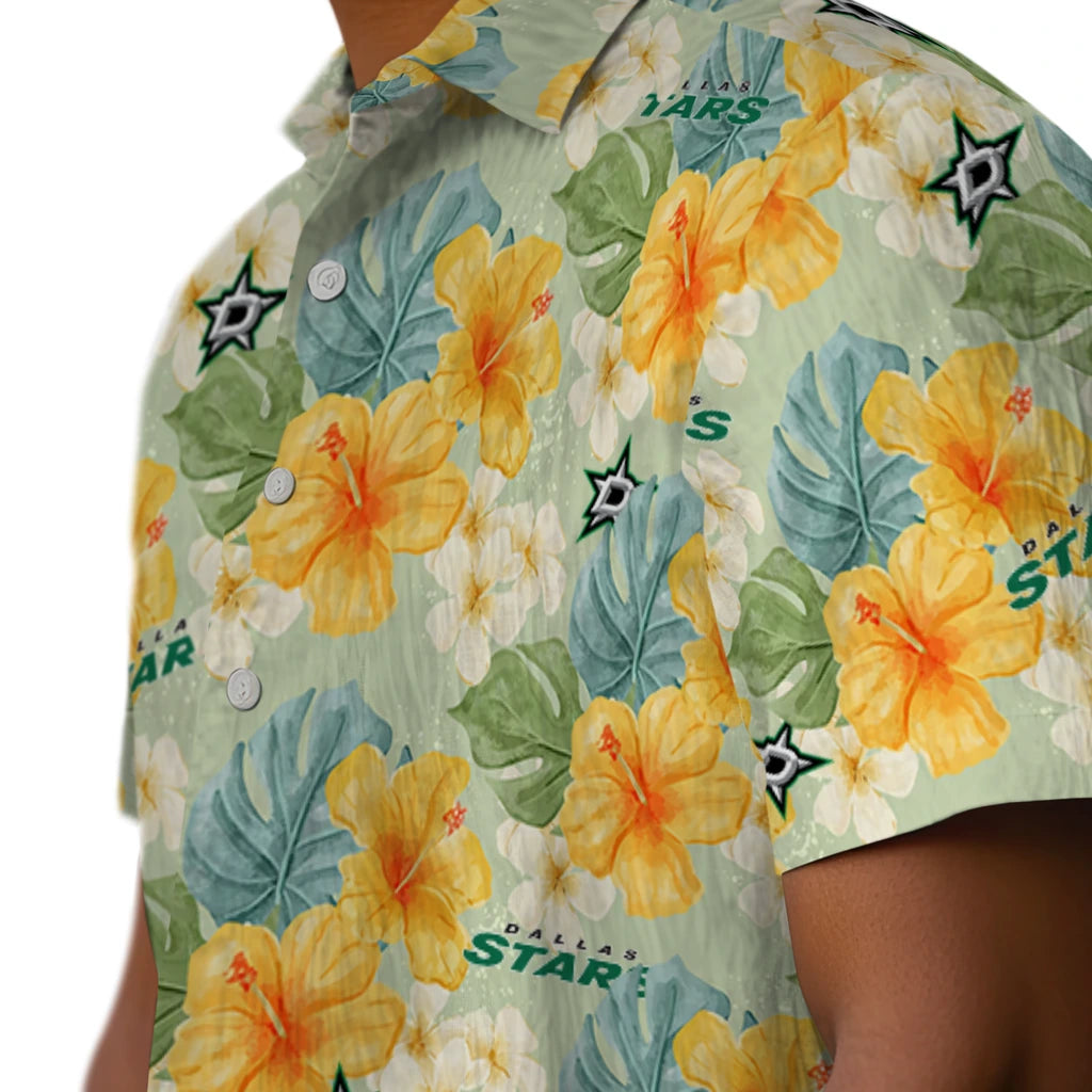 Dallas Stars Hawaiian Shirt - Hibiscus Mood | Hula Hawaiian Shirts