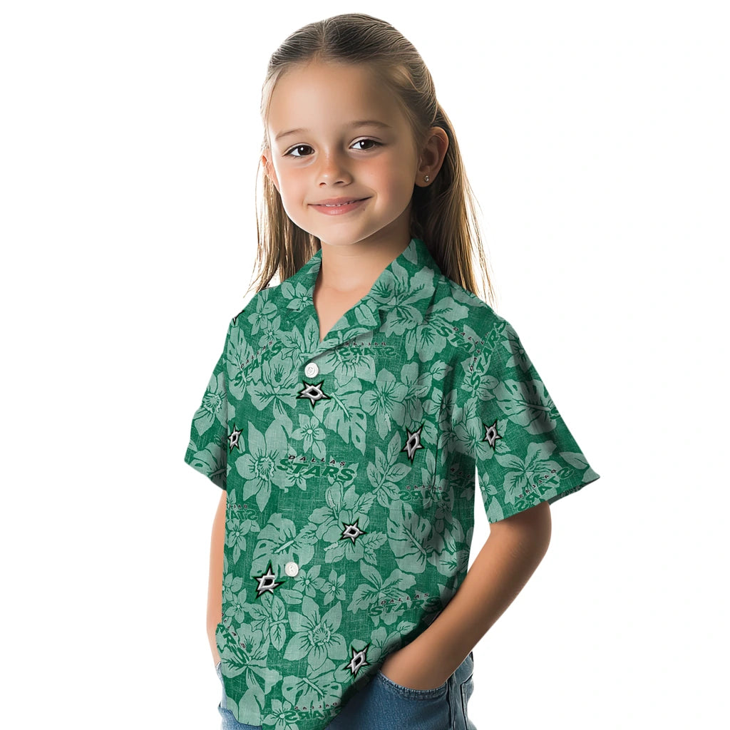 Dallas Stars Hawaiian Shirt - Hibiscus Oasis | Hula Hawaiian Shirts